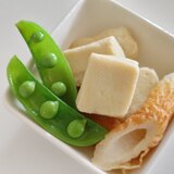 ふるふる高野豆腐とちくわの簡単含め煮